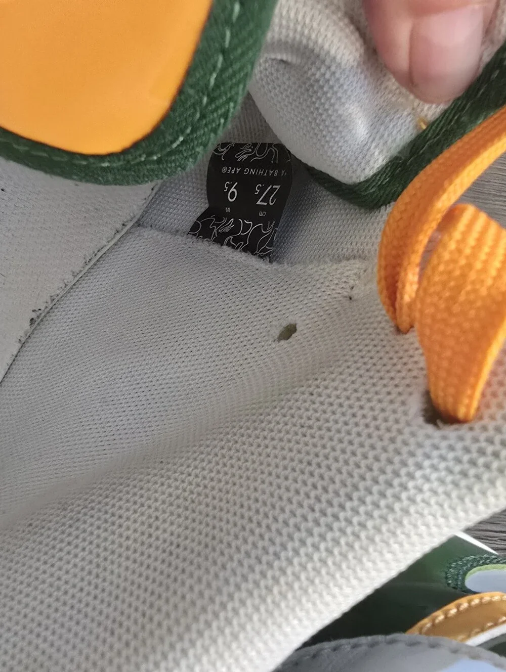 A Bathing Ape Color Block Athletic Sneakers With Box